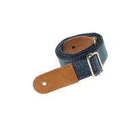 AMSLSIU Premium Ukulele Strap Belt with PU Leather Ends for Ukuele 4 String Guitar Durable and Stylish, Blue, 75-130cm