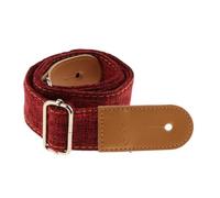 AMSLSIU Premium Ukulele Strap Belt with PU Leather Ends for Ukuele 4 String Guitar Durable and Stylish, Red, 75-130cm