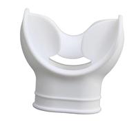 AMSLSIU Professional Scuba Diving Regulator Mouthpiece Silicone Soft Comfortable Durable Practical Replacement Snorkel Equipment Scuba Diving Regulator Mouthpiece Comfort Bite, White, 5.12x5.39cm