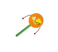 AMSLSIU Rattle Drum Educational Hand Bell Drum Colorful Toy Designed To Instill Confidence While Supporting Baby Development Through Fun Hythm Percussion Bell , Bee , 15x8cm