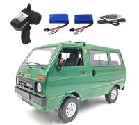 AMSLSIU RC Drift Trucks Simulation Brushed Motor Artificial Auto Car Unisex Gift Climbing Electric Trucks Hobbies Model Toy, Green, Double Power