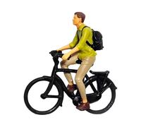 AMSLSIU Realistic 1/87 Scale Cyclist Figures Tiny People for Diorama Layout Decor Impeccable and Charming, Boy, Height: 2.8cm