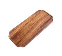 AMSLSIU Rectangular Walnut Wood Tray for Tea Serving,Window | Wooden Tray For Kitchen Counter Or Living Room Coffee Table Lightweight And Durable For Snack And Cup