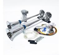 AMSLSIU Reliable Train Horn Premium Electric Marine Horn With Chrome Plated Ser And Strong Components Made Of Motohorn 3.0 Train For Truck Electric, silver