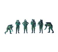 AMSLSIU Resin 164 Scale Tiny People Figurines For Diorama Decoration Men Figure Sand Table Layout Miniature Scene Layout Realistic 1/64 Gentleman Figure Tiny, Green, 2.8cm