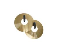 AMSLSIU Rhythm Beat Percussion Instrument Lightweight Alloy Jazz Drum Crash Cymbals Provide Versatile Performance Dancing School Stage Activities Home Practicing, Golden, 200mm