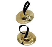 AMSLSIU Rhythm Percussion Musical Instrument Toy Notable Hand Eye Coordination Developmental Toy Gifts For Little Musicians Finger Cymbals Kids Mini Copper Handheld Cymbals, 5.2cm