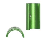 AMSLSIU Riding Experience With Lightweight Bike Handlebar Shim Spacer Adapter Easy Installation Directly Buckled In Handlebar Installation Position Mountain, Green, 45mm
