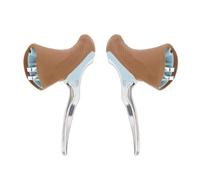 AMSLSIU Road Bike Racing Bicycle Drop Bar Brake Levers Left and Right Hand Smooth and Responsive Braking Speed Handle, Coffee