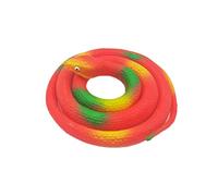 AMSLSIU Rubber Snakes Novelty Toys Totally Bizarre Pranks Favors Animal Supplies to Scare Birds Halloween Decoration Garden Props , 80cm Red 1