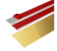 AMSLSIU Self Adhesive Kickplate for Easy Installation On Kitchen Islands Cupboard Stainless Steel Kick Plate Screws Baseboard, B, 10X260CM