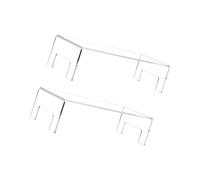 AMSLSIU Set of 2 Clear Acrylic Display Riser Storage Rack Holder for Cupcake Models Modern and Functional