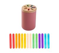 AMSLSIU Shape Blocks Toy Box Early Development Boosts Kids Interest In Learning Color Sorting While Promoting Interaction With Parents Color Shape Sorting Toy Wooden Activity Center, Style B