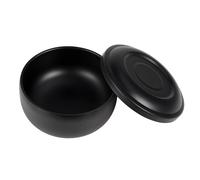 AMSLSIU Shaving Bowl With Lid Shaving Mug Container Crafted To Work With Soap Cream Bowl For Adult Mug Easily Work Up Rich Lather Stainless Steel Soap Cream For Adult, Yellow, 110x65mm