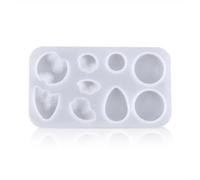 AMSLSIU Silicone Resin Island Pendant Mold Flexible Tear-Resistant DIY Molds Hanging Mould Self-Relaxing Craft Casting Gagets, Small Circle