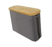 AMSLSIU Simple Tissue Roll Storage Basket For RV Closet Efficiently Organizes Essentials While Adding Charm To Space Toilet Paper Storage Basket Bamboo Lid Tissue Box, grey, 45x15x35cm