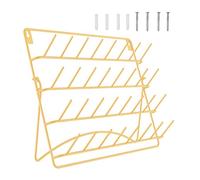 AMSLSIU Simple Yet Effective Thread Holder Wall Mount Enables to Store 32 Spools Neatly and Conveniently Durability Quilting Cross Stitch Display Cones Thread Shelf