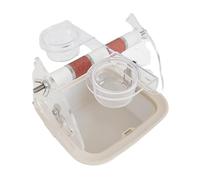 AMSLSIU Small Bird Perch With Waste Bin Creates Clean Space And Encourages Healthy Defecation Habits Base Includes Built In Waste Bin Makes Easy To Collect And D