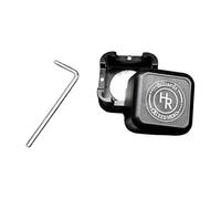 AMSLSIU Small Size Pool Cue Chalk Holder Convenient Billiard Accessories Storage Box Organizer Various Games And Sturdy For Long Term Pool Cue Chalk Holder Is Easy To Install, Black, 2.95x2.95cm