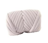 AMSLSIU Soft Chunky Wool Yarn for DIY Sweaters Blankets and Pet Beds Hand Knitting Work On Crafts Arm Knitting Cushions Hats, Beige, 2.5cm