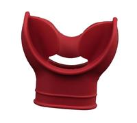 AMSLSIU Soft Dive Snorkeling Accessories Replacement Scuba Diving Mouthpiece High Performance Universal Fit For All Diving Conditions Scuba Regulator Mouthpiece Comfort Bite, Red, 5.12x5.39cm