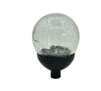 AMSLSIU Solar Lights Replacement Top for Energy-Saving Outdoor Lighting 7 Colors LED Solar Wind Spinners Glass Light Bulb
