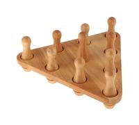 AMSLSIU Solid Wood Shuffleboard Bowling Pins Set Shuffleboard Experience Indoor Outdoor Play Ensuring Hours Of Entertainment Kids Bowling Play Toy Gifts Portable Pins