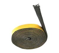 AMSLSIU Stoves Sealing Cord Suits Various Stoves Delivering Dependable Heat Retention During Cold Weather Which is Durable Fireplace Door Seal Glass Flat Rope, 3x15x2.5m