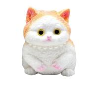 AMSLSIU Stress Relieving Cat Pinch Fun Soft Exquisite Details Stress Relieving Toys TPR Squeezing Toys Wet And Smooth , orange