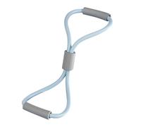 AMSLSIU Stretch Fitness Band Comfort Back Beautifier 8 Shaped Stretching Device Strength Training Resistance Band Stretch Fitness 8 Shaped Stretching Device, Light blue, 22x20cm