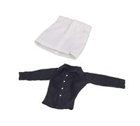 AMSLSIU Stylish 1/6 Scale Female Soldier Clothes for 12 Soldiers Figures Elastic Long , Black and White , 10cm