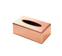 AMSLSIU Tissues Box Holder Easy to Pastic Romantic Style Tissues Organized Tissues Holder ABS Gold-Plated Tissues Organiser