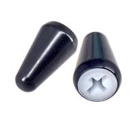 AMSLSIU Toggle Switch Tip Knobs Guitar Enhancements Components For Improving Electric Guitar Performance And User Experience Toggle Pickup Switch Tips Tip, Black, 1.54cm