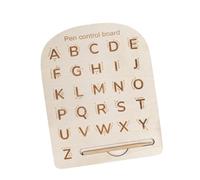 AMSLSIU Tracing Board Early Educational Toy Provides Travel Ready Solutions For Children To Improve Handwriting Skills And Fine Motor Control Wooden Learning Educational Alphabet Board Puzzle