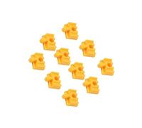 AMSLSIU Track Connector for Wooden Train Track Set Supports Ethical Learning and Fun Through Building Experiences Wooden Train Accessories for Building Games, Yellow