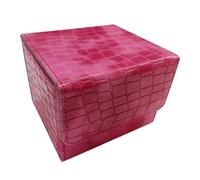 AMSLSIU Trading Card Deck Case Card Organizer Storage Cards Durable Case Organization And Of Game Cards Collectible Game Protectors Container, Rose Red, 105x93x80mm