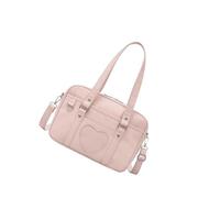 AMSLSIU Trendy Girls Uniform Bag with Shoulder Strap Handbag 33Cmx22Cmx10cm Versatile and Practical, Pink, 33 x 22 x 10cm