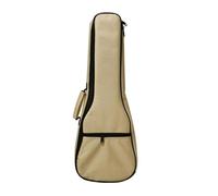 AMSLSIU Ukulele Small Guitar Gig Bag Adjustable Strap Portable Lightweight Music Essentials Convenient Storage Solution Guitar Case Gig Bag Acoustic Shoulder, Khaki, 71x28x6cm