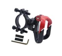AMSLSIU Universal Hanger Hook Sturdy Metal Quick Release Clip Adjustable Pipe Clamp Bicycle And Motorcycle Inward Opening .360° Direction Changeable. Professional Manufacturing, Black Red, 5x5.5x6cm