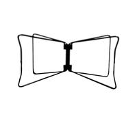 AMSLSIU Universal Stand Cooler Heavy Duty Camping Rack Easy To Set Up Outdoor Events And Gatherings With Shelf Features Foldable Stand Rack Insulated Ice Bucket Holder, Black, L