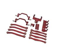 AMSLSIU Upgrade Kit With Durable RC Metal Shock Mount Steering Servo Links Ready To Install For Better Performance On 116 Crawler RC Front And Rear Shock Tower For 1/16 Crawler