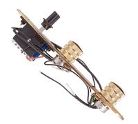 AMSLSIU Upgraded Prewired Control Plate for Fender Electric Guitar Enhanced Tone and Flexibility, Golden