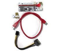AMSLSIU VER012MAX PCI-E Card with Buckle USB3.0 Cable Extender Upgraded Adapter Extension Slot Extending Mainboard, Red