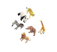 AMSLSIU Versatile Animals Figures Set Includes Six Unique Jungle Creatures Teaching Kids About Special In Fun Way African Animal Playset Miniature Jungle