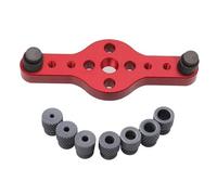 AMSLSIU Versatile Black Sel Centering Doweling Jig Set Wood Hole Locator 2-10mm Dowelling Pocket, red