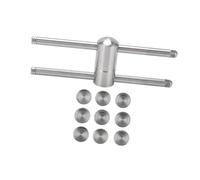 AMSLSIU Versatile Cue Tip Compressor Stainless Steel Tool Billiard Accessories Includes Replacement Tips Has Long Service Life Package Contains Cue Tip Press Tool Along With Nine