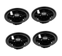 AMSLSIU Versatile Golf Cart Hub Caps Enhanced Appearance Golf Cart Wheel Covers Simple Installation Buggy Wheel Trims Universal Accessories Pull, Black, 8 inch