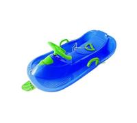 AMSLSIU Versatile Snow Sled Lightweight With Brake Ensures Quick Adventurous Fun Offering Enhanced Control On Speedy Slides Steerable Snow Sled For Kids With, Blue, 102x19x48cm