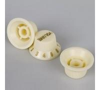 AMSLSIU Volume Tone Knobs for Electric Guitar Set of 3 Essential Knobs Guitar Players Desired Sound Effortlessly ColorCream Dingy and Old Which are Compatible with Electric .If are Dirty