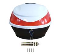 AMSLSIU Waterproof Motorbike Rear Trunk Storage Easy To Install Large Capacity Bicycle Trunk For Safe Transport During Rides Electric Bike Storage Box Small Motorcycle, Style C